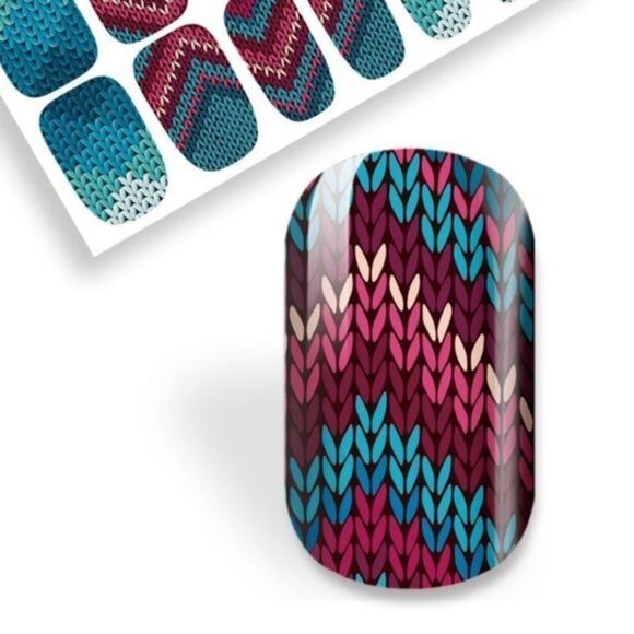 Colour Flash - “Chunky Cable Knit”, knit pattern on a pearlized base. - Picture 5 of 9